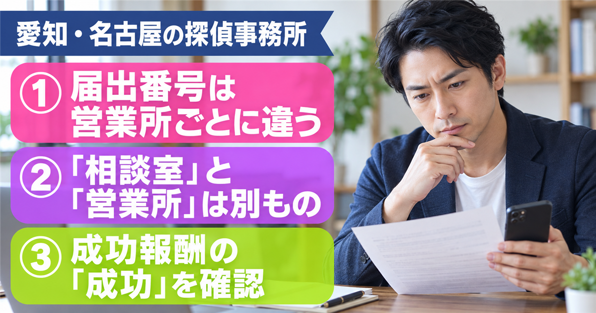 愛知・名古屋の探偵事務所