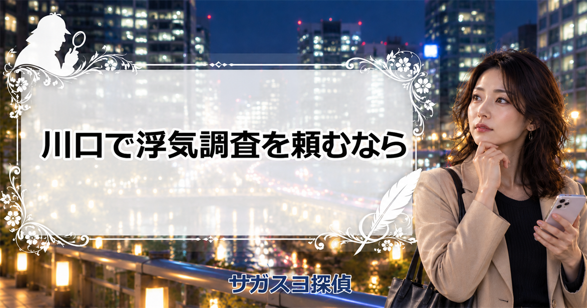川口の探偵事務所で浮気調査！県境の街で番号と料金表記を確かめる