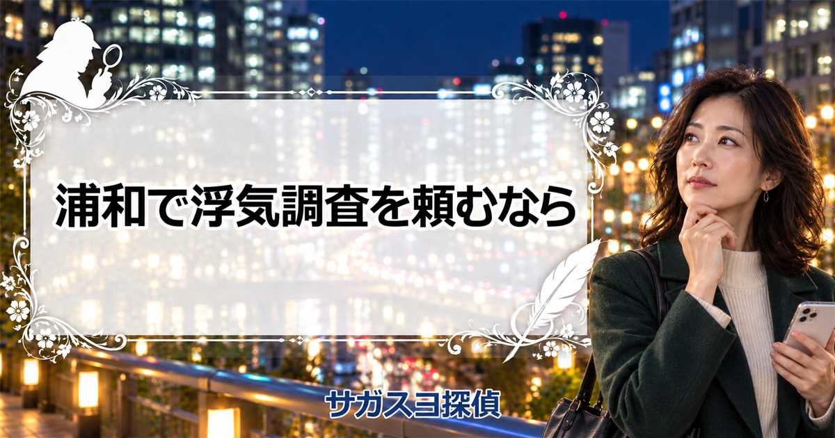 浦和の探偵事務所で浮気調査！営業所の場所と調停までの動き方